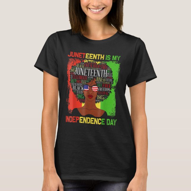 Black Melanin Queen Afro Women Gifts Black History T Shirt (Framsida)