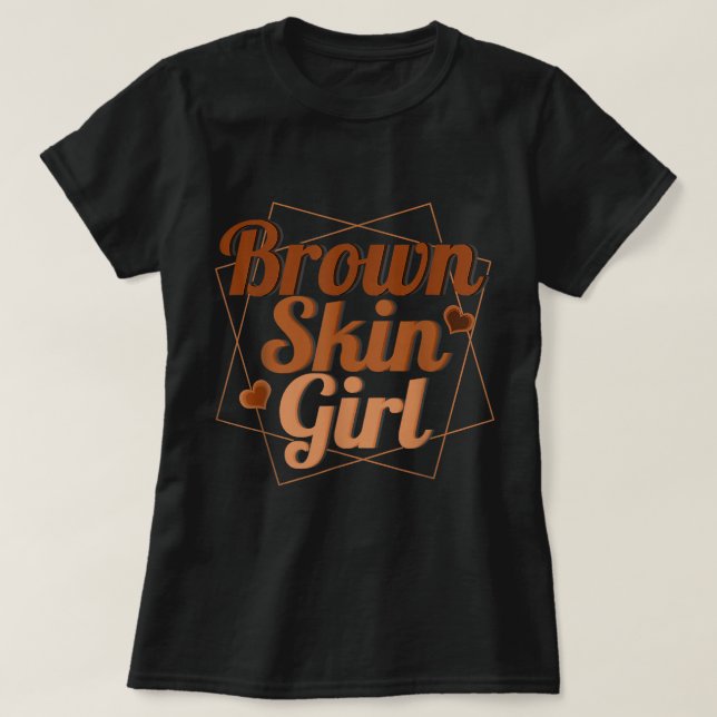 Black Melanin Queen Magic Brown Skin Girl Juneteen T Shirt (Design framsida)