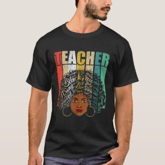 Black Melanin Teacher Women Apparel African Americ T Shirt