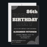 Black Men 86th birthday Party invitations Inbjudningar<br><div class="desc">Black Men 86th birthday Party invitations modern</div>