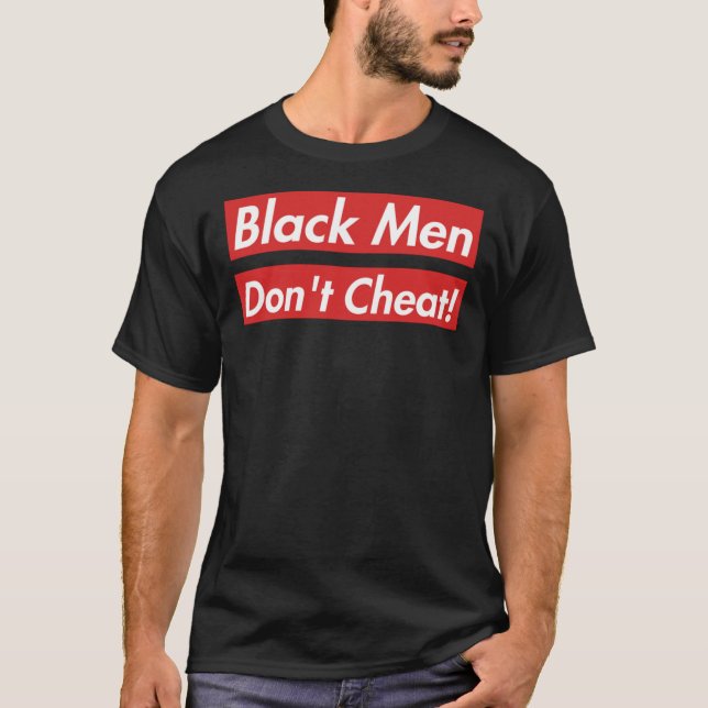 Black Men Don’T Cheat Hardy Caprio BMDC Essential  T Shirt (Framsida)