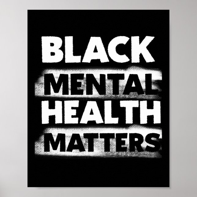 Black Mental Health Problemes Therapy Black Excell Poster (Framsidan)