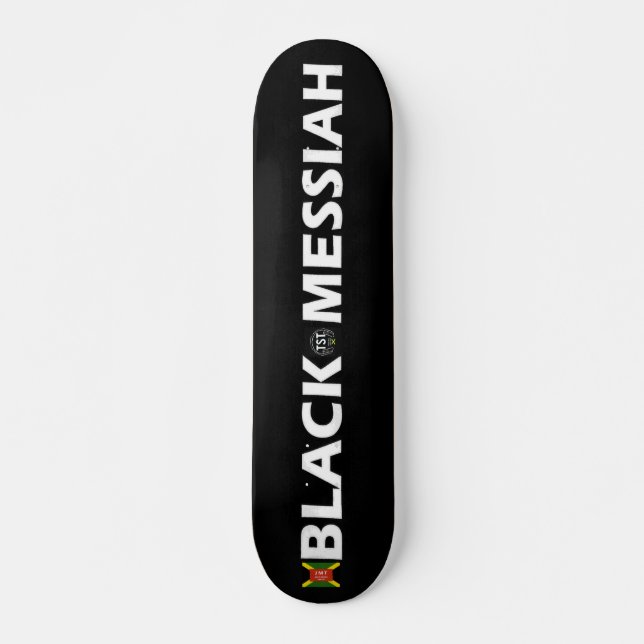 BLACK MESSIAH Skateboard, 7¾" Däck Mini Skateboard Bräda 18,5 Cm (Framsida)