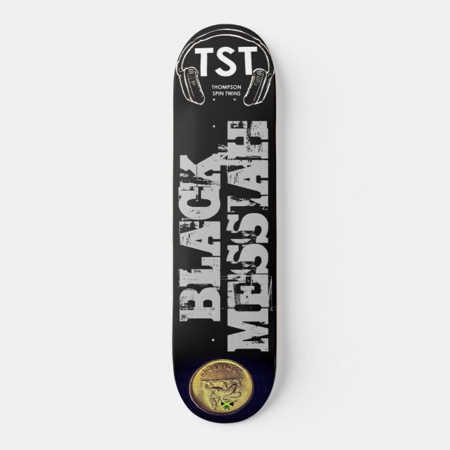 BLACK MESSIAH-skateboard Mini Skateboard Bräda 18,5 Cm (Framsida)