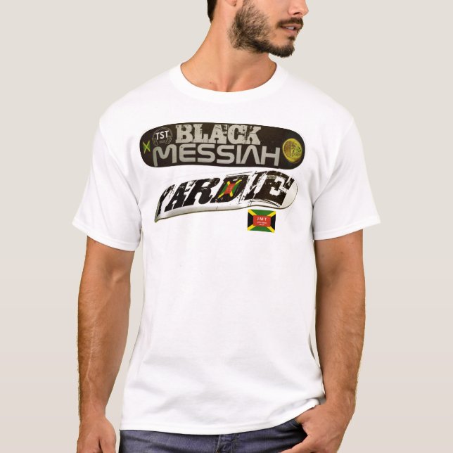 BLACK MESSIAH YARDIE SKATEBOARD T-Shirt (Framsida)