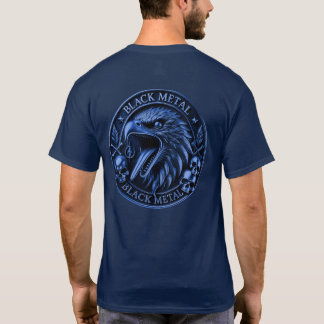 Black-Metal Medaille - 3 Totenschädel mit Adler T Shirt
