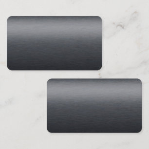Black Metall Blank Visitkort