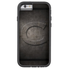 Black Metall C Monogram Iphone case