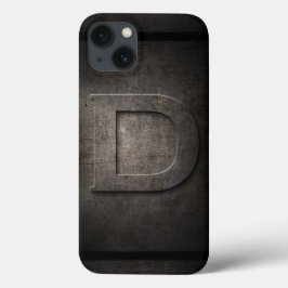 Black Metall D Monogram Iphone case
