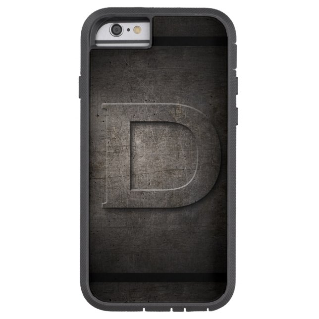 Black Metall D Monogram Iphone case (Baksidan)