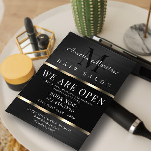 Black metall faux struktur elegant flygblad