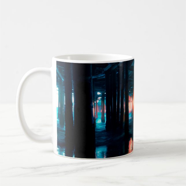 BLACK METALL INFRASTRUKTUR BYGGNAD KAFFEMUGG (Vänster)