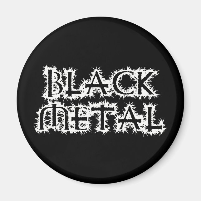 Black Metall Magnet (Framsidan)