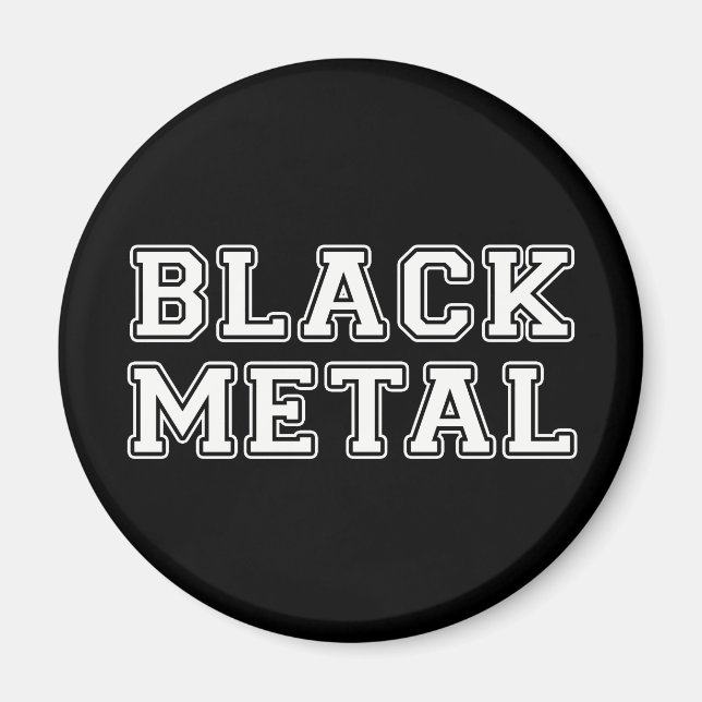 Black Metall Magnet (Framsidan)
