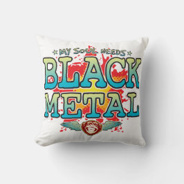 Black Metall Soul Cushion Kudde