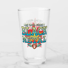 Black Metall Soul Glass Tumbler Glaskopp