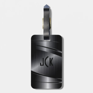 Black Metallic Brushed Aluminium-utseende Bagagebricka