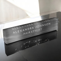 Black Metallic Foil Modern Elegant Business