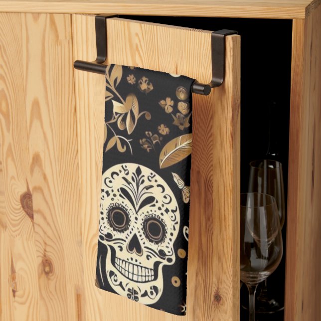 Black Mexican Kökshandduk (Thirds Fold)