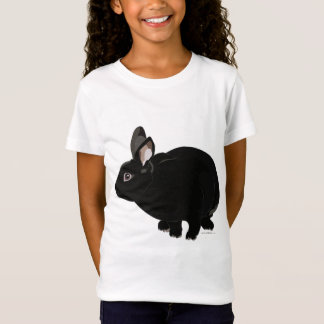 Black Mini Rex Rabbit T Shirt