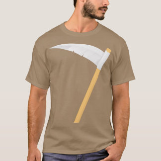 Black Minimalist Ax Horror Halloween T Shirt