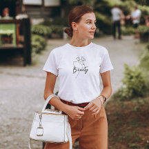 Black Minimalist Beauty T-shirt