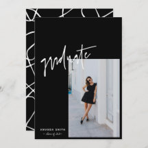 Black Minimalist Modern Script Photo Studenten