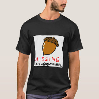black missing acorn poster men's t shirt