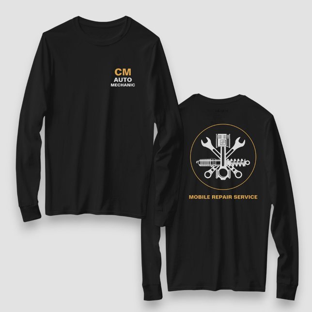 Black Mobile Mechanic Auto Repair Services T Shirt (Skapare uppladdad)