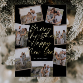 Black Modern Boho 8 Photo Collage jul