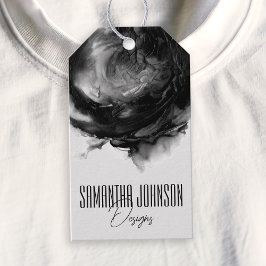 Black Modern Boutique Clothing Business hängning M Presentetikett