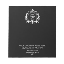 Black Modern Business Professional Custom Notes Anteckningsblock