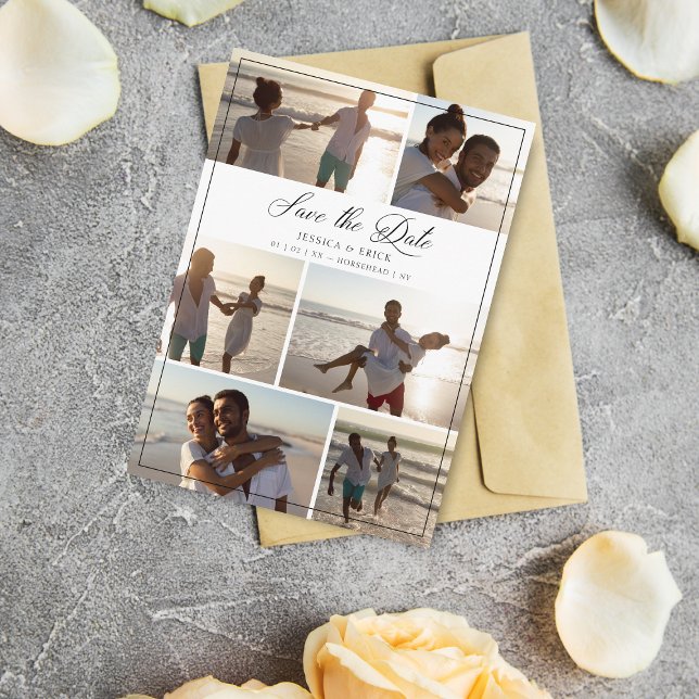 Black Modern Chic Collage 6 foton par Bröllop (Skapare uppladdad)