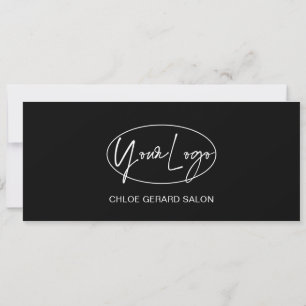 Black Modern Gift-certifikat med minimal Elegant