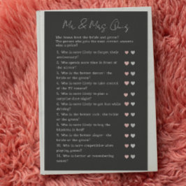 Black Modern Gissa vem Bröllop Möhippa Game är