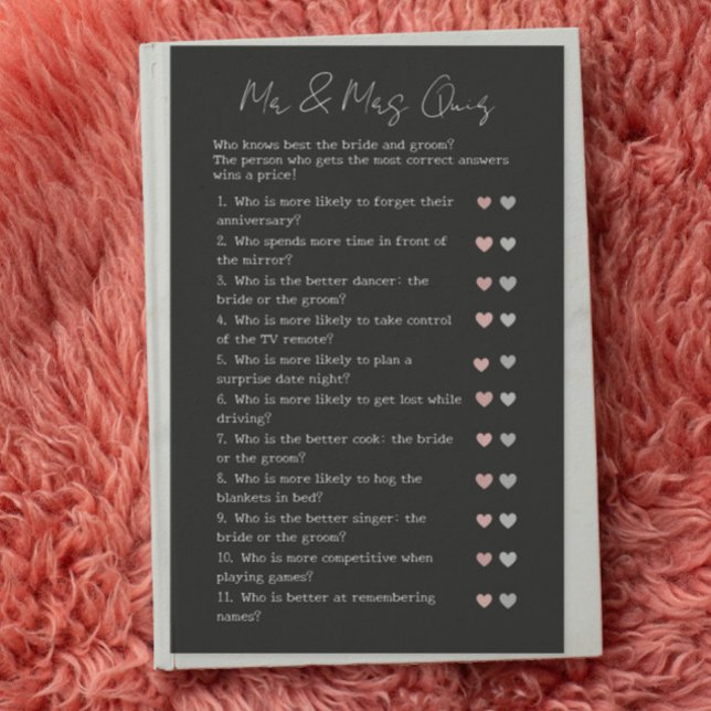 Black Modern Gissa vem Bröllop Möhippa Game är (Skapare uppladdad)