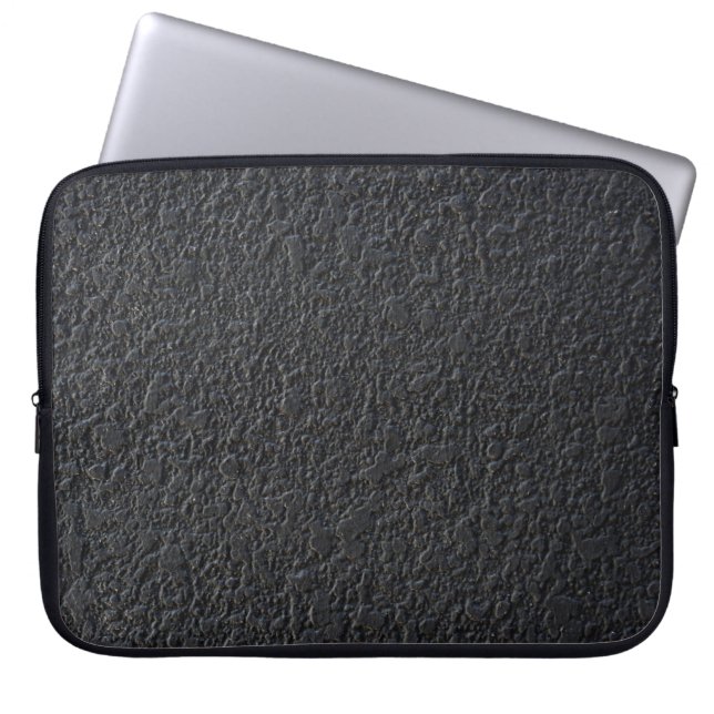 Black Modern Granite Laptop Fodral (Framsidan)