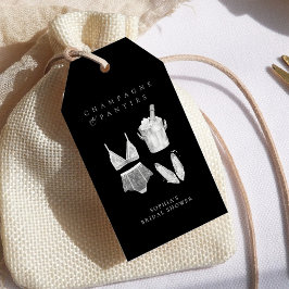 Black Modern Lingerie Möhippa Presentetikett