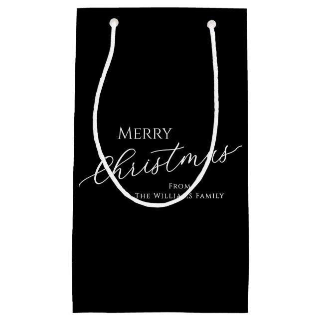 Black Modern Minimalist Merry Christmas (Framsidan)
