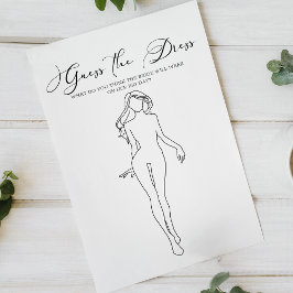 Black Modern Möhippa Game Gissa ressen Flygblad