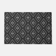 Black Modern Mudcloth Geometric Ethno Mönster