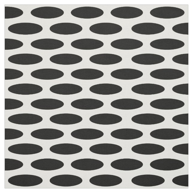 Black Modern Oval på Emporiomoffa Tyg (Provkarta)