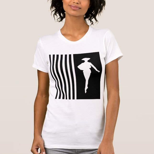 Black Modern Rand med Mode Silhouette Tee (Framsida)