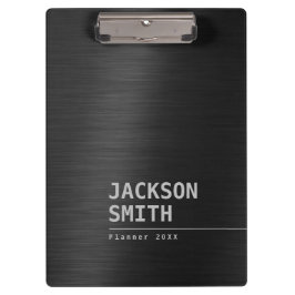 Black Modern Simple Personlig Namn Professionell