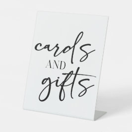 Black Modern Simple Script Baby Shower Cards Gifts