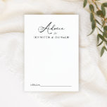 Black Modern Simple Script Bröllop par Advice<br><div class="desc">Black Modern Simple Advice för det nya paret. Förenklad modern design. Se fullt i vår butik.</div>