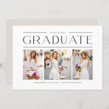 Black Modern Typography Three Photo Studenten