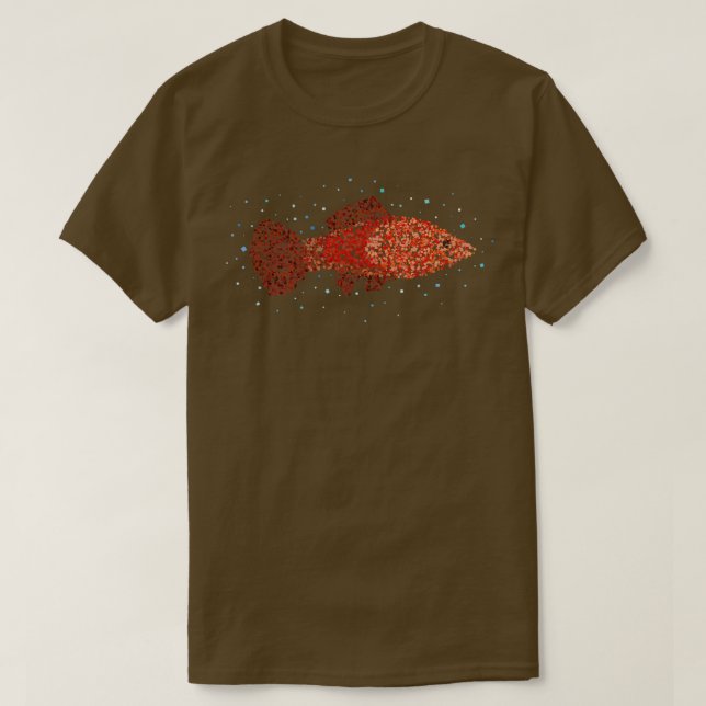 Black Molly Ornamental Fish Aquarium Gift T Shirt (Design framsida)
