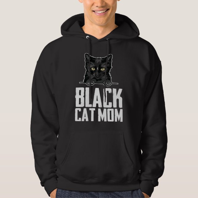 Black mom  Black kitten  Blacks  2 Hoodie (Framsida)