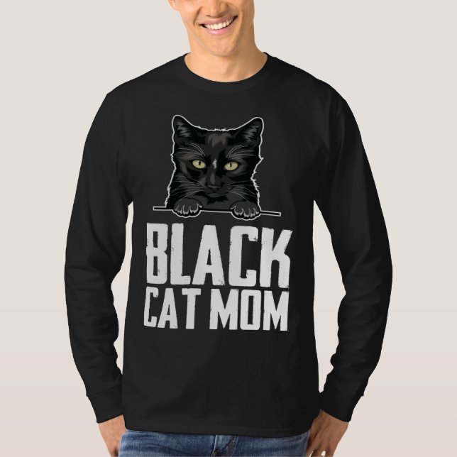 Black mom  Black kitten  Blacks  2 T Shirt (Framsida)